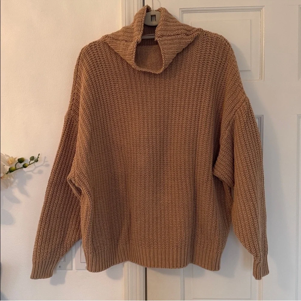 Free People Swim Too Deep Turtleneck Sweater XS